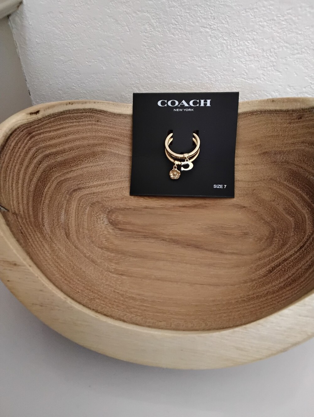 COACH 2 Rings.  NWT